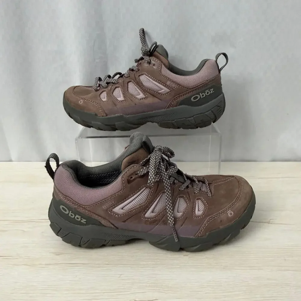 Oboz Shoes Women's Size 8 Sawtooth X Low B-DRY Waterproof Hiking Lupine